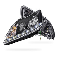 Ford Focus LV (2009 - 2011) Black Day Time DRL LED Projector Headlights LH + RH