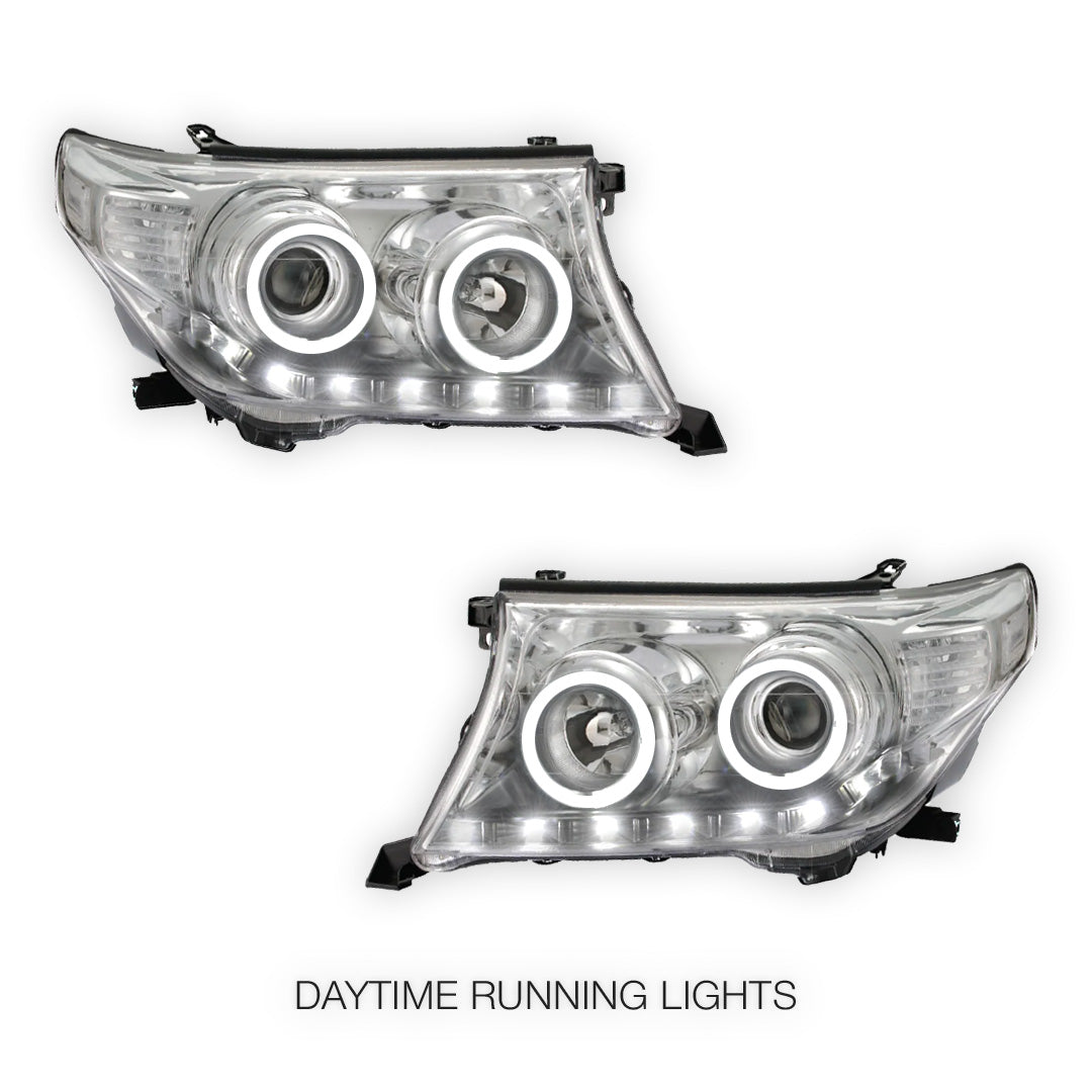 Toyota LandCruiser 200 Series VX / Sahara (2015 - 2021) LED With Auto Levelling & DRL Headlights LH + RH