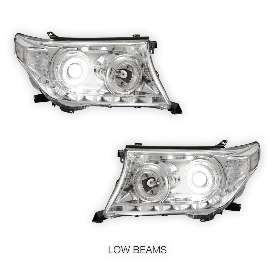 Toyota LandCruiser 200 Series VX / Sahara (2015 - 2021) LED With Auto Levelling & DRL Headlights LH + RH
