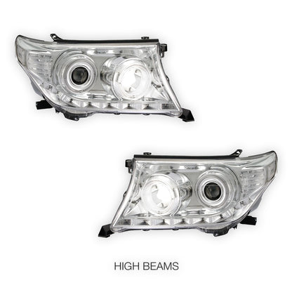 Toyota LandCruiser 200 Series VX / Sahara (2015 - 2021) LED With Auto Levelling & DRL Headlights LH + RH