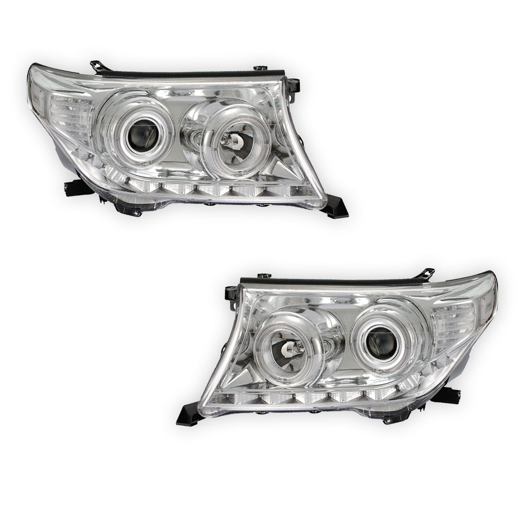 Toyota LandCruiser 200 Series VX / Sahara (2015 - 2021) LED With Auto Levelling & DRL Headlights LH + RH