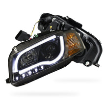 Audi A3 8P Pre Facelift (2003 - 2008) Black Day Time 3D LED DRL Projector Headlights LH + RH