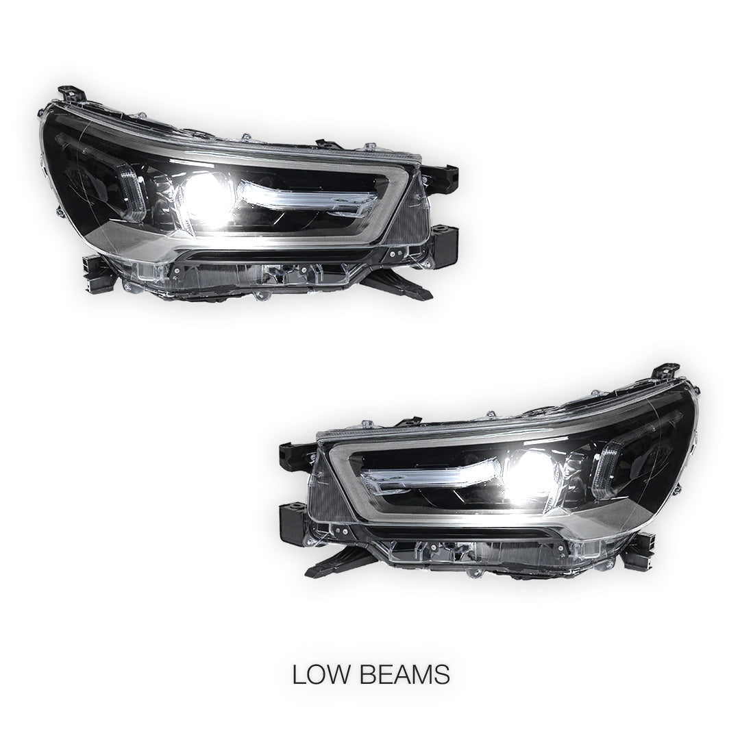 Toyota HiLux N80 Ute (2021 - 2025) Full LED Headlight Lamp LH + RH