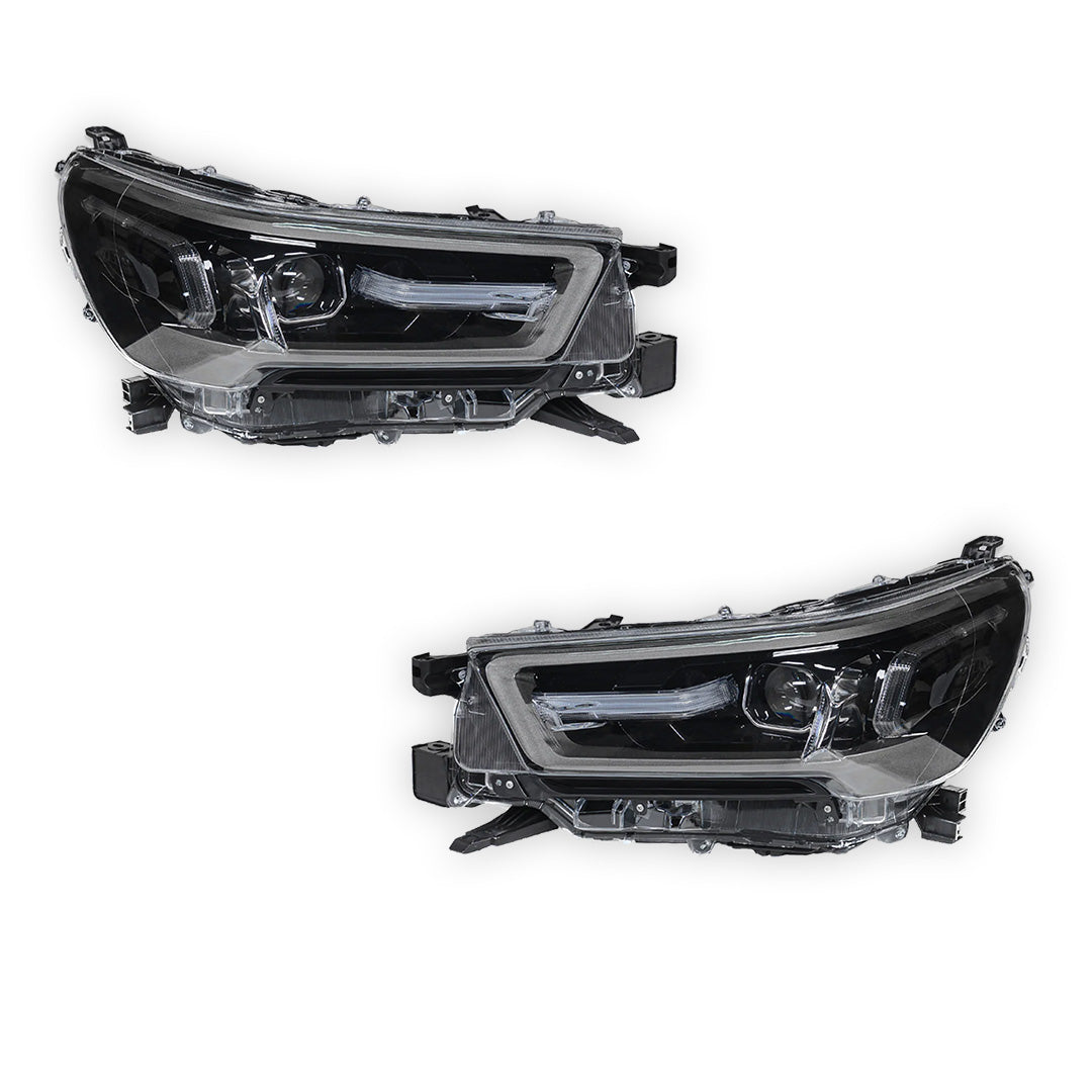 Toyota HiLux N80 Ute (2021 - 2025) Full LED Headlight Lamp LH + RH