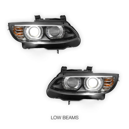 BMW 3 Series E90 / E92 / E93 Pre-LCI / M3 (2006 - 2009) M4 Style LED DRL Projector Headlights LH + RH