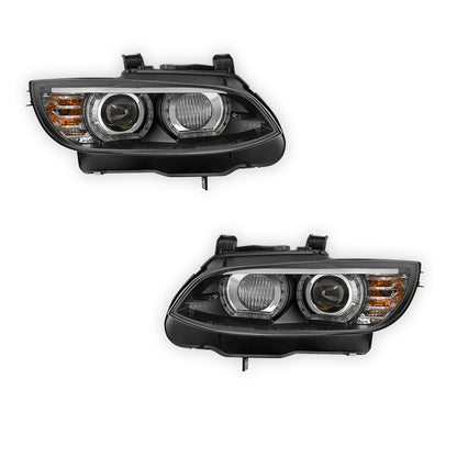 BMW 3 Series E90 / E92 / E93 Pre-LCI / M3 (2006 - 2009) M4 Style LED DRL Projector Headlights LH + RH