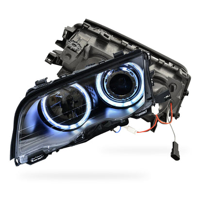 BMW 3 Series E46 LCI Facelift Sedan / Wagon (2002 - 2004) Projector Headlights LH + RH