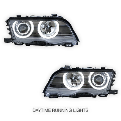 BMW 3 Series E46 LCI Facelift Sedan / Wagon (2002 - 2004) Projector Headlights LH + RH
