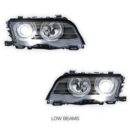 BMW 3 Series E46 LCI Facelift Sedan / Wagon (2002 - 2004) Projector Headlights LH + RH