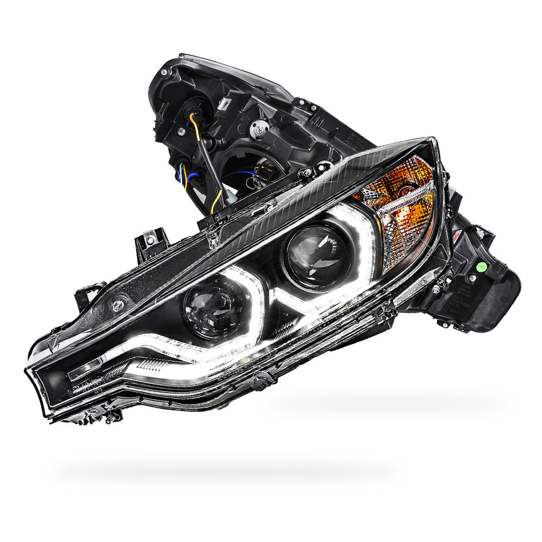 BMW 3 Series F30 / F31 (2012 - 2015) M3 Style Real LED DRL Projector Headlights LH + RH