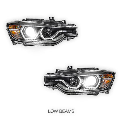 BMW 3 Series F30 / F31 (2012 - 2015) M3 Style Real LED DRL Projector Headlights LH + RH