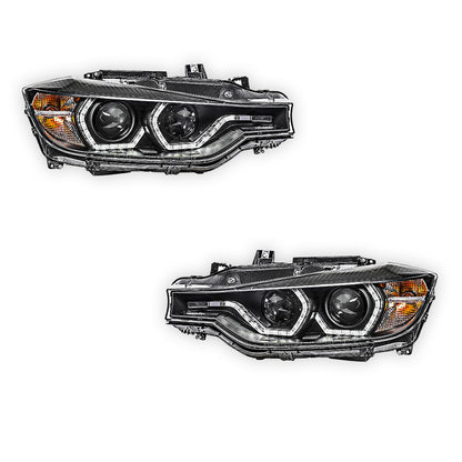 BMW 3 Series F30 / F31 (2012 - 2015) M3 Style Real LED DRL Projector Headlights LH + RH