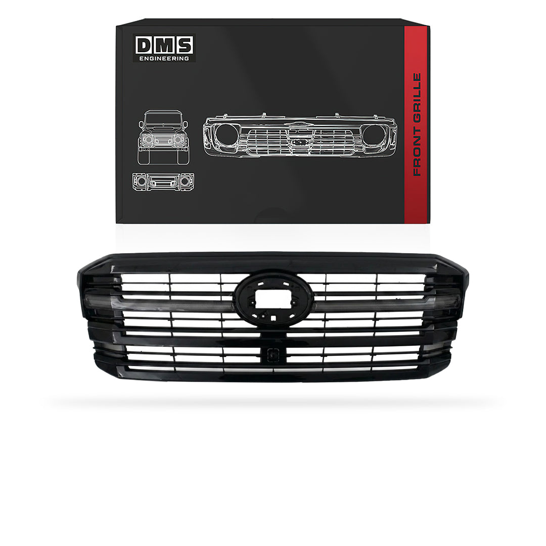 Toyota LandCruiser 300 Series (2021 - 2026) Black / Metalic Silver/Chrome OEM Style Grille