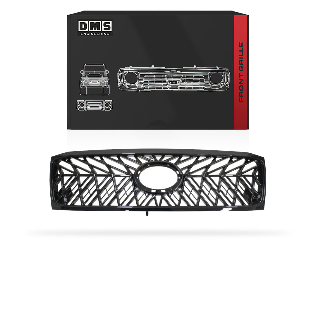 Toyota LandCruiser 100 Series (All Models) Facelift (2005 - 2007) Venom Style Gloss Black Front Grille