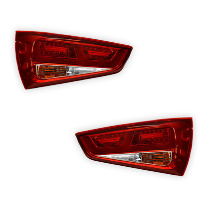 Audi A1 8X (2010 - 2014) Clear Red 3D LED Stripe Bar Tail Lights LH + RH