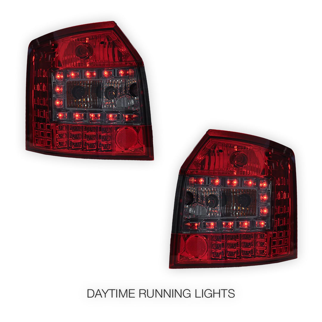 Audi A4 B6 (2001 - 2005) Smoked Red LED Tail Lights LH + RH