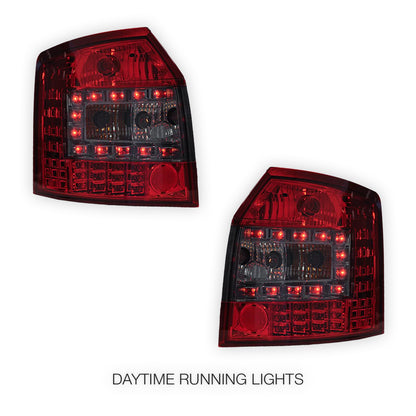 Audi A4 B6 (2001 - 2005) Smoked Red LED Tail Lights LH + RH