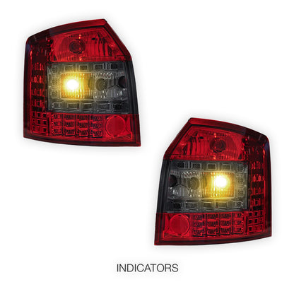 Audi A4 B6 (2001 - 2005) Smoked Red LED Tail Lights LH + RH