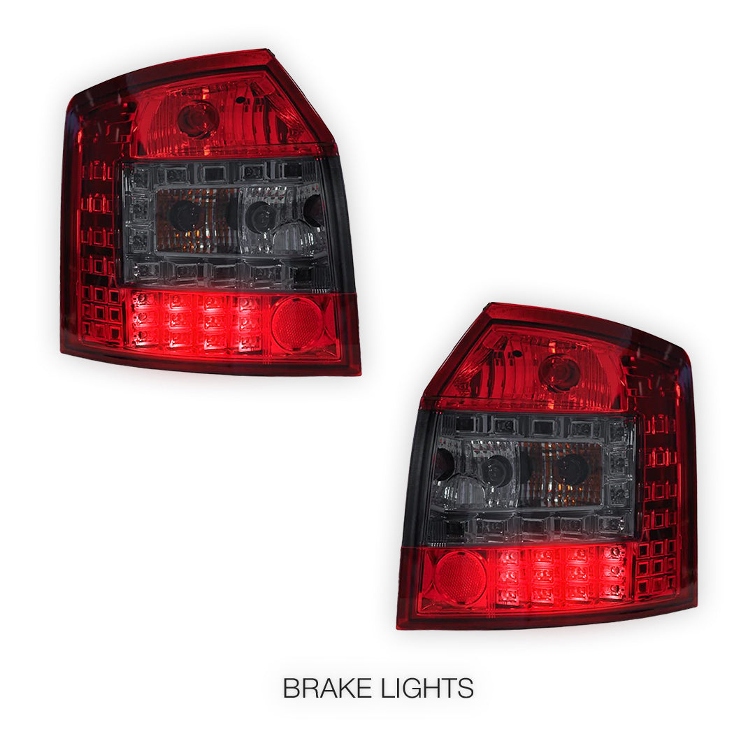 Audi A4 B6 (2001 - 2005) Smoked Red LED Tail Lights LH + RH