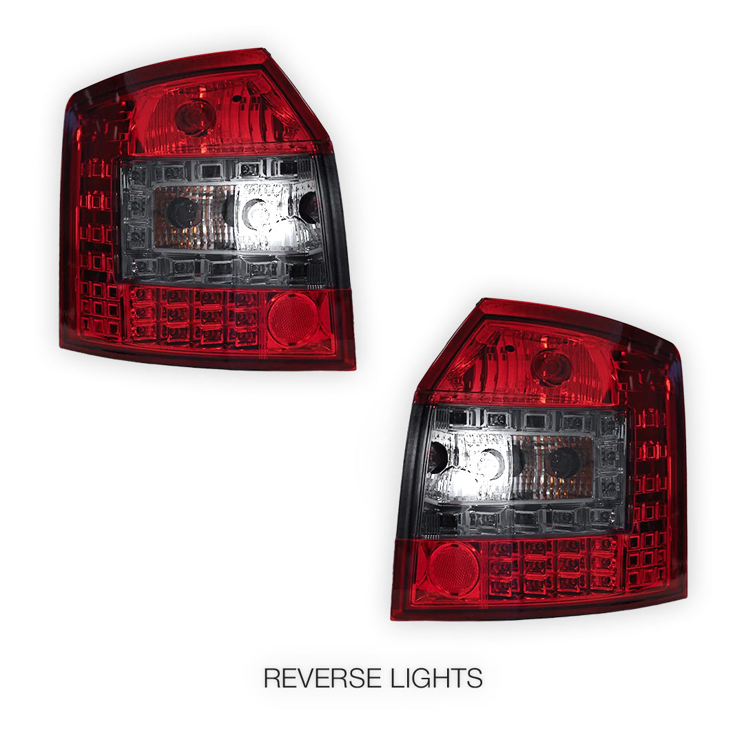 Audi A4 B6 (2001 - 2005) Smoked Red LED Tail Lights LH + RH