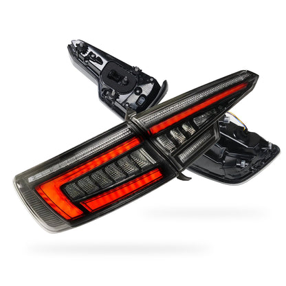 Audi A4 B9 (2016 - 2019) Full Smoked Blackline Style LED Tail Lights LH + RH