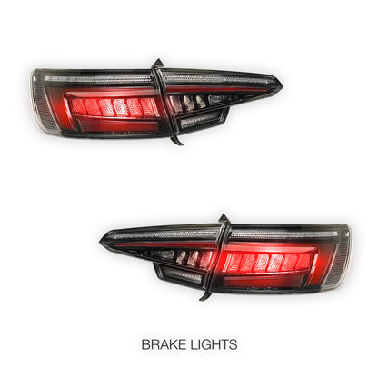 Audi A4 B9 (2016 - 2019) Full Smoked Blackline Style LED Tail Lights LH + RH