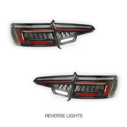 Audi A4 B9 (2016 - 2019) Full Smoked Blackline Style LED Tail Lights LH + RH