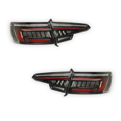 Audi A4 B9 (2016 - 2019) Full Smoked Blackline Style LED Tail Lights LH + RH