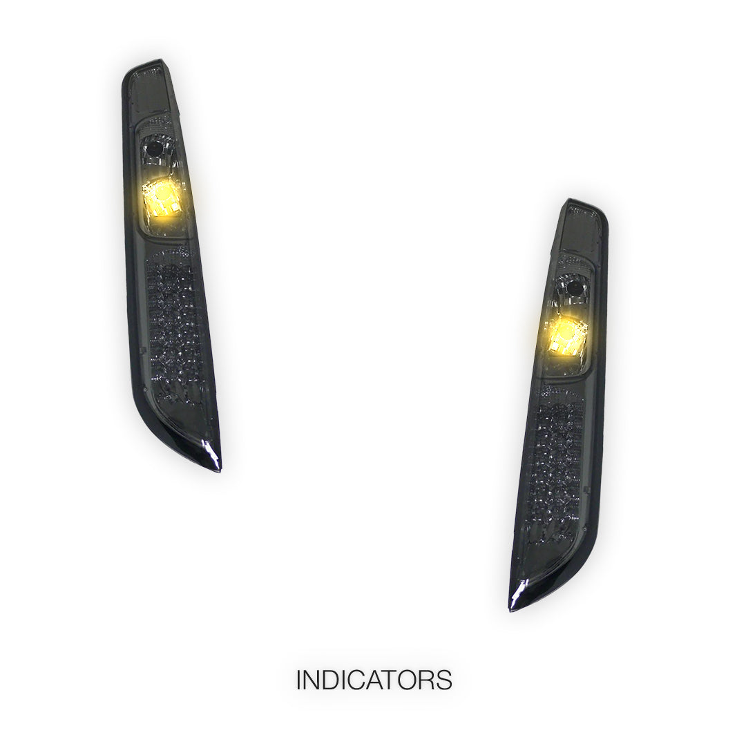 Ford Focus LV (2009 - 20011) Smoked Black LED Tail Lights LH + RH