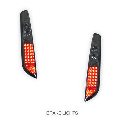 Ford Focus LV (2009 - 20011) Smoked Black LED Tail Lights LH + RH