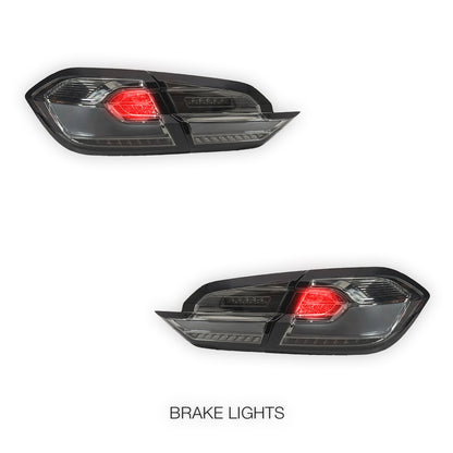Ford Fiesta WG (2017 - 2023) Sequential Smoked Red Full LED Tail Lights LH + RH