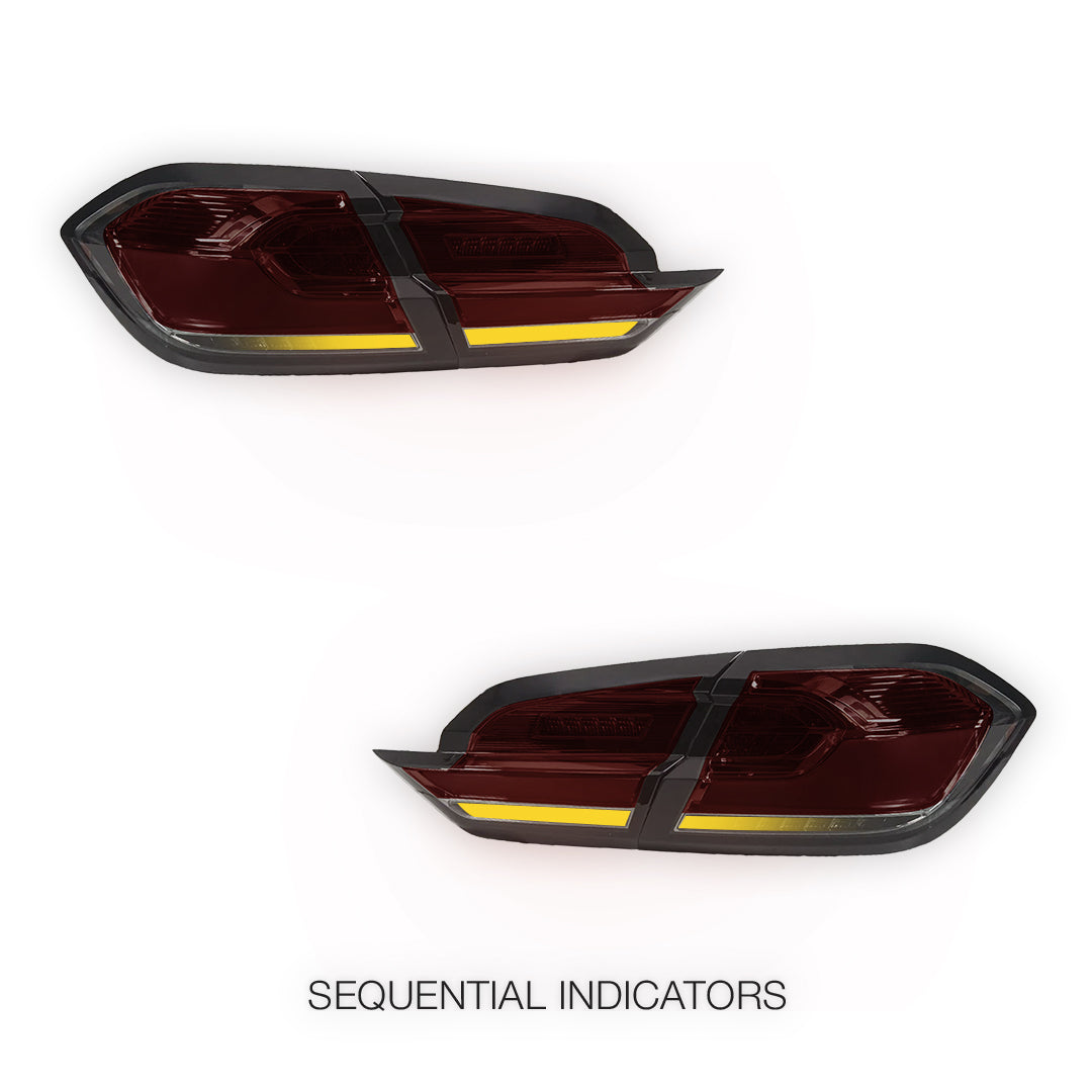Ford Fiesta WG (2017 - 2023) Sequential Smoked Red Full LED Tail Lights LH + RH