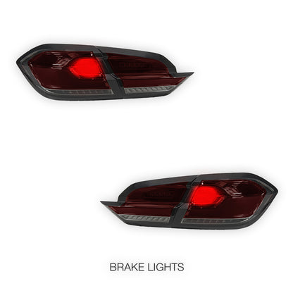 Ford Fiesta WG (2017 - 2023) Sequential Smoked Red Full LED Tail Lights LH + RH
