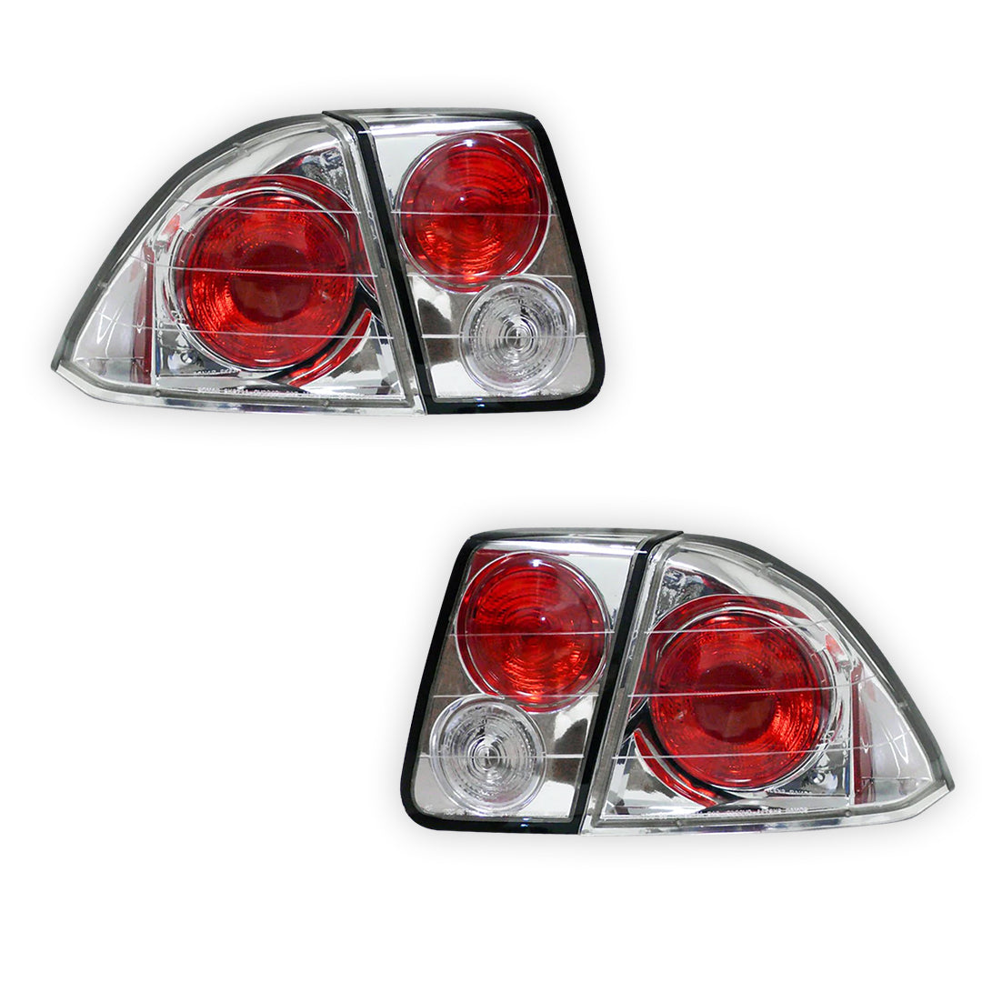 Honda Civic ES (2001 - 2003) Crystal Clear Altezza Tail Lights LH + RH