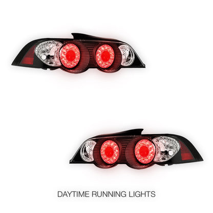 Honda Integra DC5 (2001 - 2004) Clear Red Altezza LED Tail Lights LH + RH