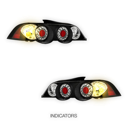 Honda Integra DC5 (2001 - 2004) Clear Red Altezza LED Tail Lights LH + RH