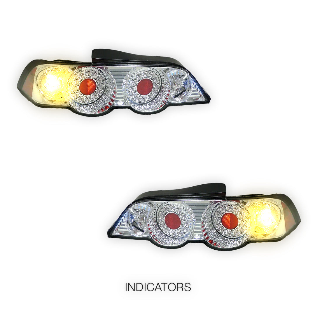 Honda Integra DC5 (2001 - 2004) Clear Red Altezza LED Tail Lights LH + RH