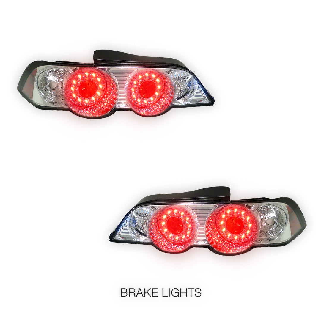 Honda Integra DC5 (2001 - 2004) Clear Red Altezza LED Tail Lights LH + RH