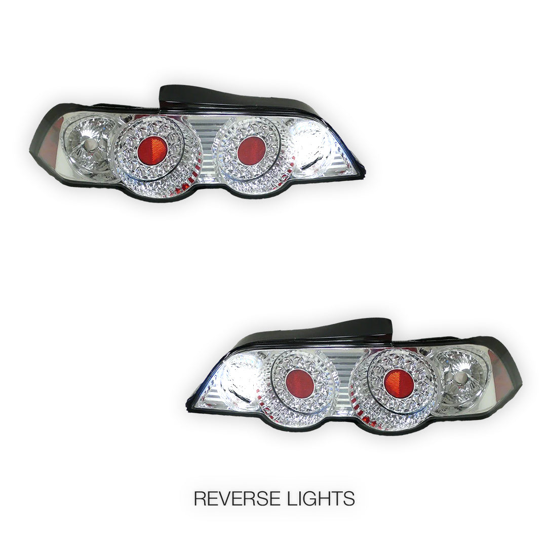 Honda Integra DC5 (2001 - 2004) Clear Red Altezza LED Tail Lights LH + RH