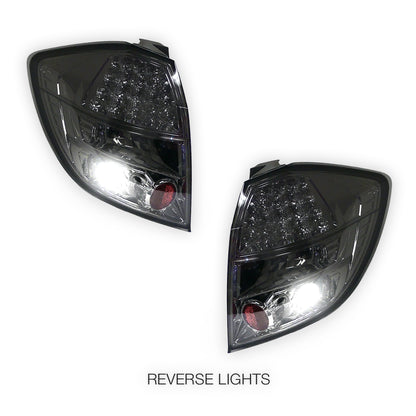 Honda Jazz GE (2008 - 2011) Smoked Black LED Tail Lights LH + RH