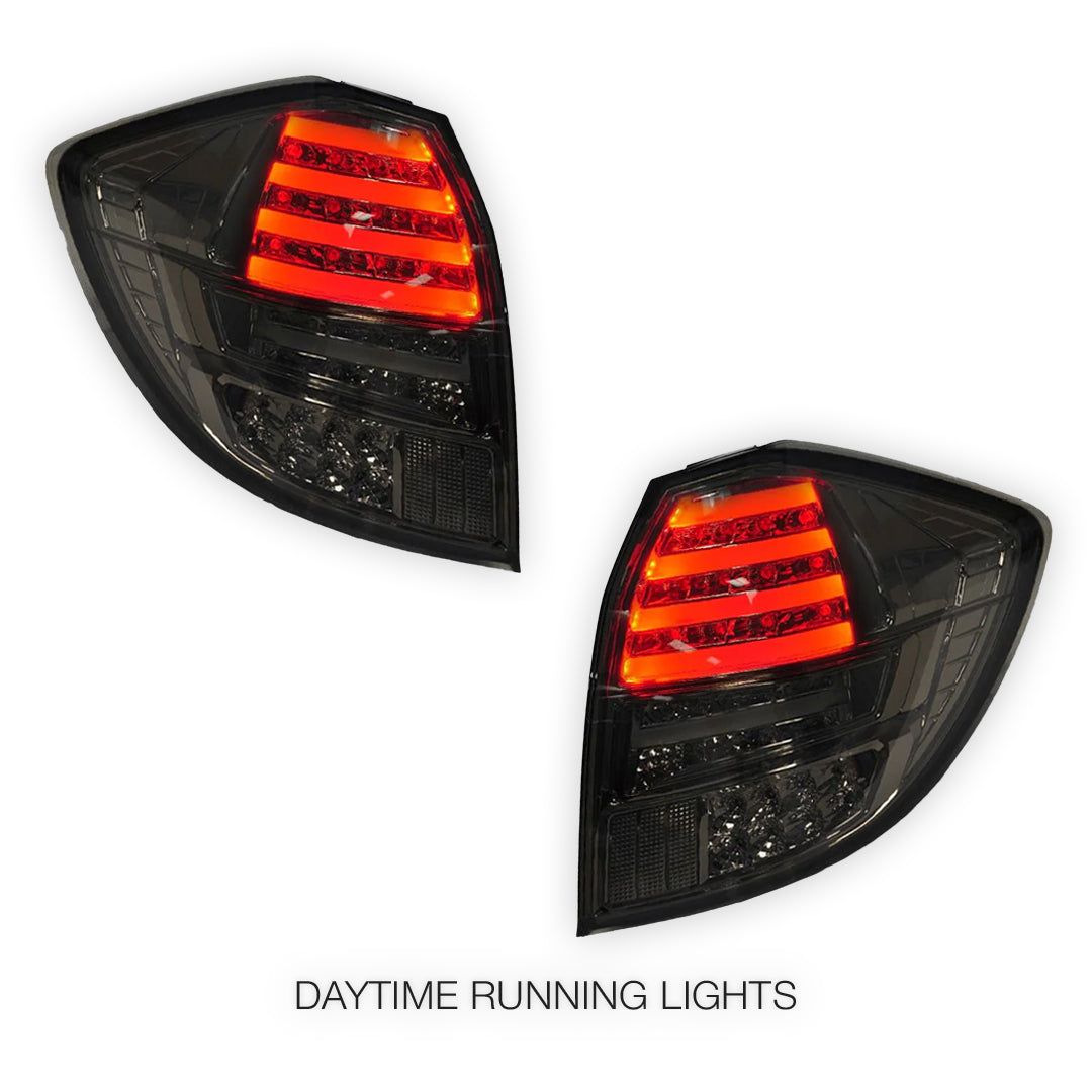 Honda Jazz GE (2011 - 2013) Smoked Black FULL LED Tail Lights LH + RH