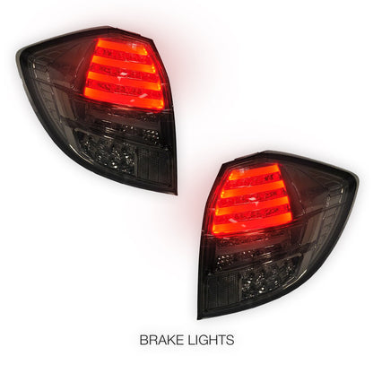 Honda Jazz GE (2011 - 2013) Smoked Black FULL LED Tail Lights LH + RH