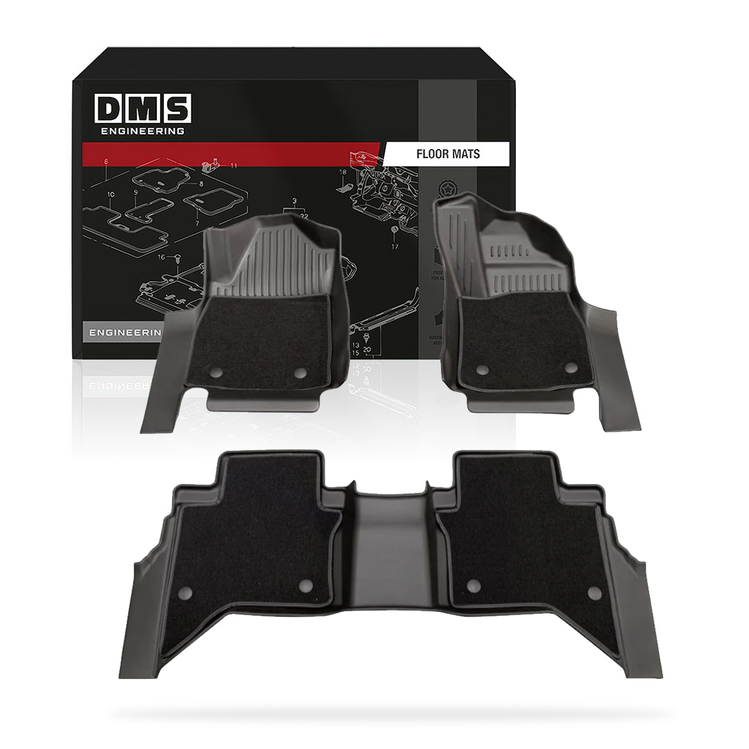Toyota Hilux N80 Automatic Transmission Dual Cab (2015 - 2025) Double-Layer Car Floor Mats