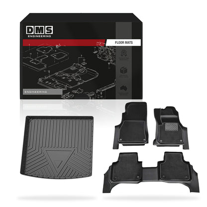 Porsche Cayenne 9YA (2018 - 2026) Double-Layer Car Floor Mats