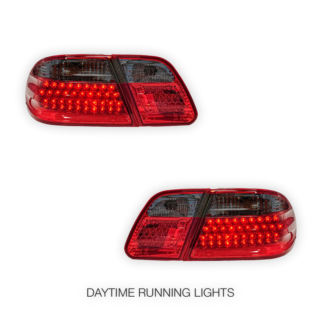 Mercedes-Benz E-Class W210 (1995 - 2002) Smoked Red LED Tail Lights LH + RH