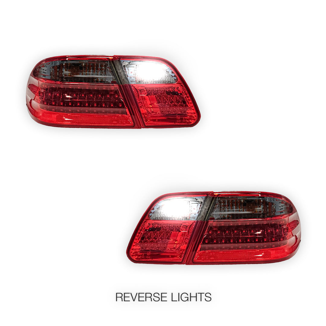 Mercedes-Benz E-Class W210 (1995 - 2002) Smoked Red LED Tail Lights LH + RH