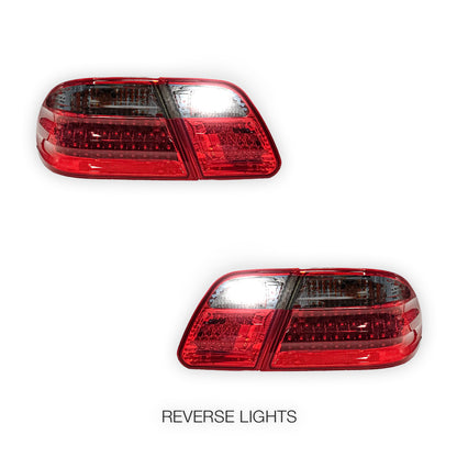 Mercedes-Benz E-Class W210 (1995 - 2002) Smoked Red LED Tail Lights LH + RH