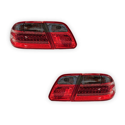 Mercedes-Benz E-Class W210 (1995 - 2002) Smoked Red LED Tail Lights LH + RH