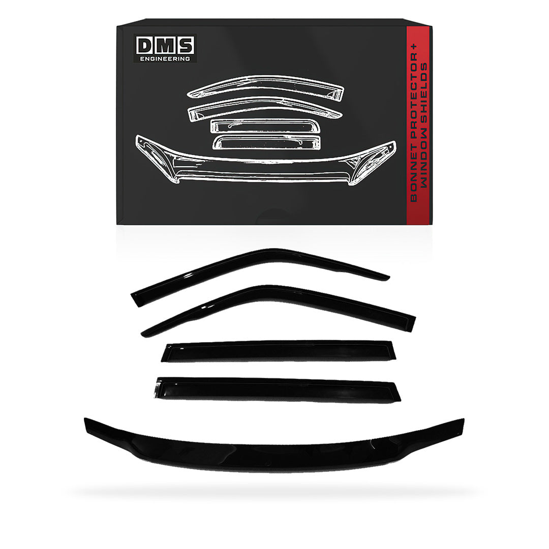 Nissan Patrol GU Series (2004 - 2015) Bonnet Protector + Weather Shields