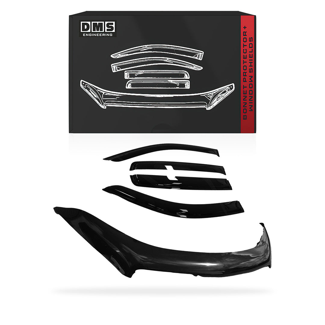 Holden Colorado RG (2012 - 2016) Bonnet Protector + Weather Shields (Injection Moulded)